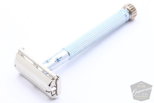 Gillette 1961 G2 Blue Star Lady Gillette Double Edge Safety Razor