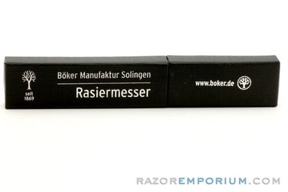 5/8" Boker Rasiermesser Original King Cutter Synthetic Horn Round Point Straight Razor