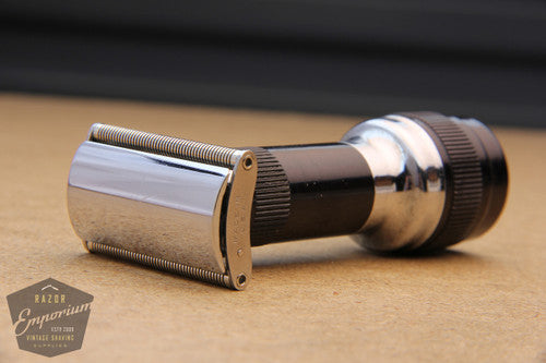 Stahly Live Blade Wind Up Vibrating DE Safety Razor - Black Handle ...