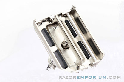 1987 Gillette Super Adjustable "Black Beauty" DE Safety Razor H4