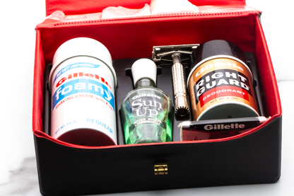 1966 L1 Gillette Shaving Set Box With Super Speed Flare Tip Safety Razor | Original Condition