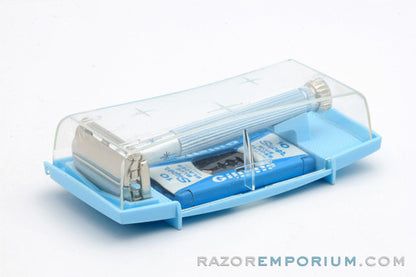 1963 Gillette I1 Blue Star Lady Gillette DE Safety Razor