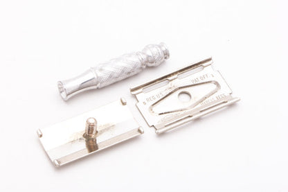 1972 S1 Gillette Ball End Tech Spiral Handle Travel Razor | Original Condition