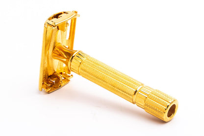1940's Gillette Gold Aristocrat Double Edge Safety Razor Set| 24k Gold Revamp