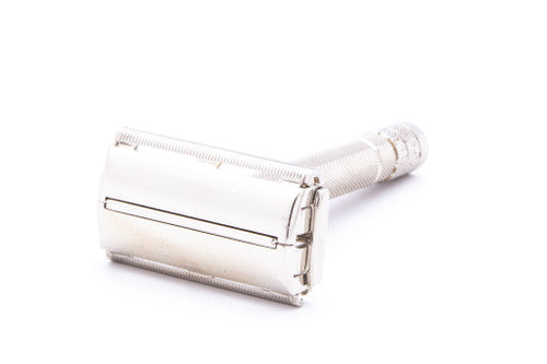 1949 Vintage Gillette TTO Super Speed Double Edge Safety Razor with Original Box and Blade Bank