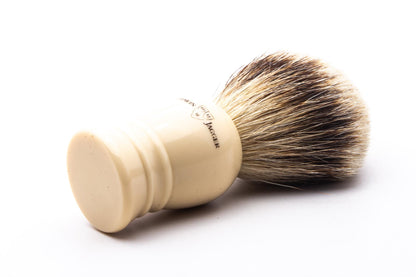 Edwin Jagger | Faux Ivory with Silvertip Badger Knot