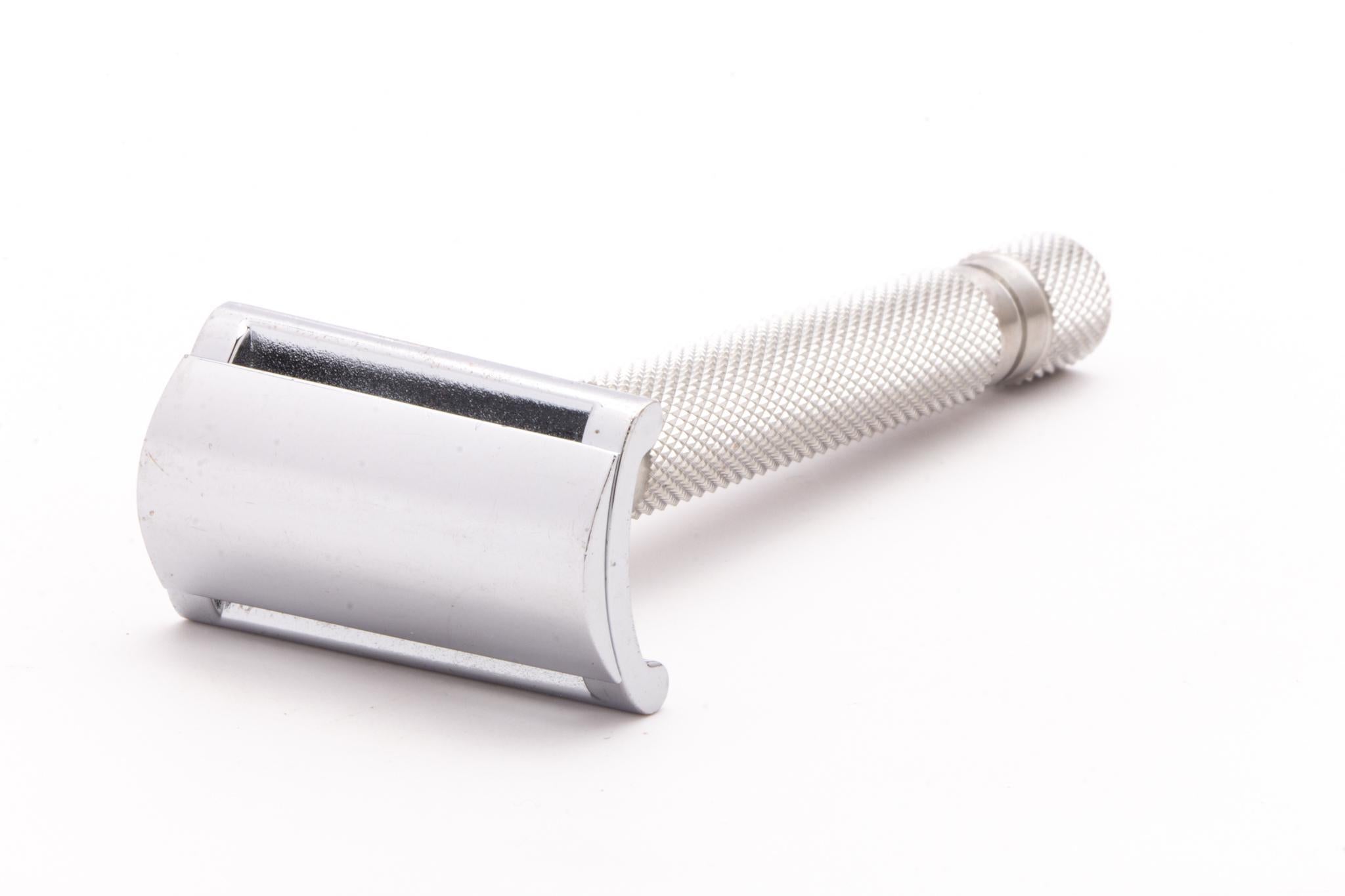 Maggards Razors | Slant Three Piece Double Edge Razor With Extra Open ...