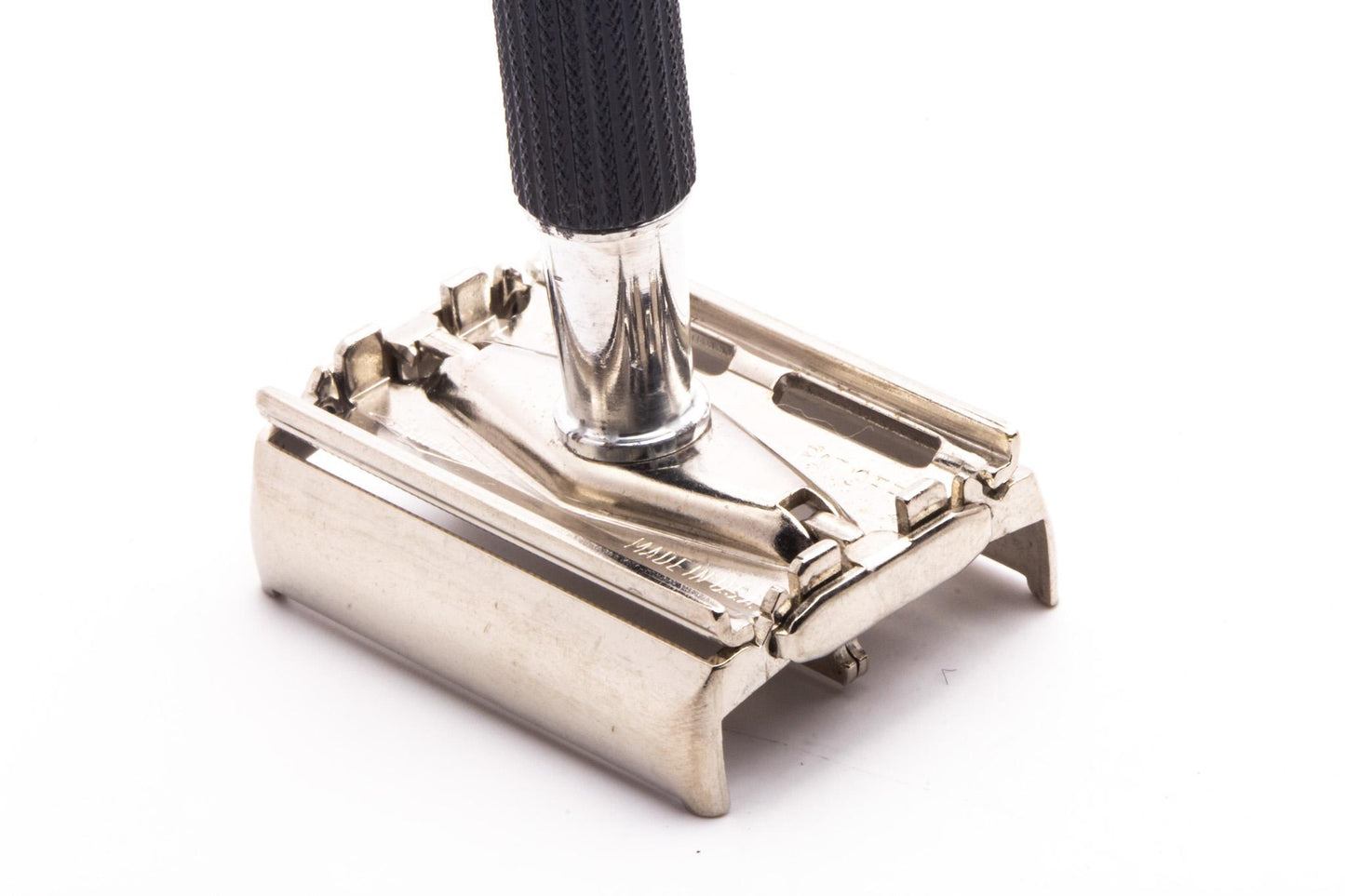 1966 L4 Gillette Black Handle DE Super Speed Safety Razor | Original Condition