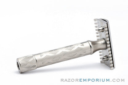 1922 Gillette Silver New Improved Bostonian Safety Razor Set in Orig. Box - Factory Nickel