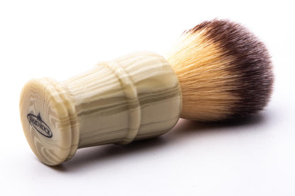 RazoRock | Marble Cream Plissoft Synthetic Shaving Brush - 24mm | Pre-Owned