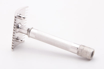 1920 Gillette Single Ring Double Edge Safety Razor Set With Original Case | Rhodium Revamp