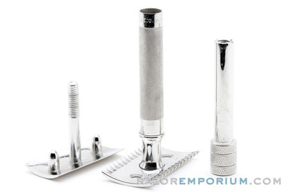 1921 Gillette Single Ring DE Safety Razor | Rhodium Revamp