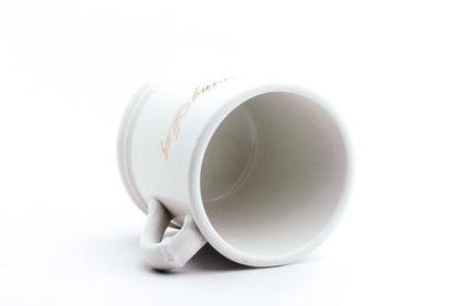 White Vintage Wet Shaving Mug