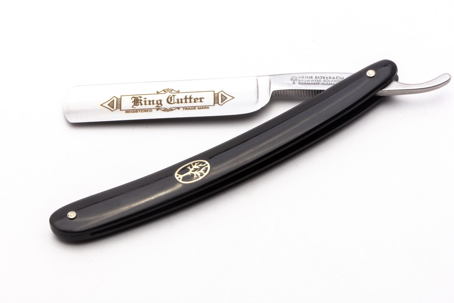 5/8" Boker Rasiermesser King Cutter Black Straight Razor