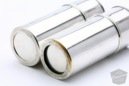 Gillette 1918 Silver Single Ring Combination Travel Set | Black Leather Case