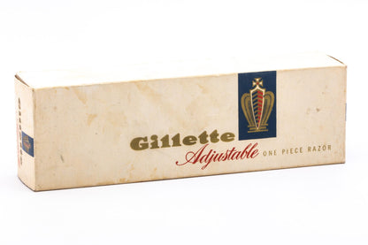 1958 D1 Gillette Toggle Adjustable Double Edge Safety Razor Set | Original Condition