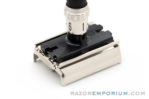 1987 Gillette Super Adjustable "Black Beauty" DE Safety Razor H4