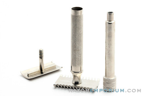 1930's Gillette NEW Deluxe Big Boy Razor Factory Nickel Revamp