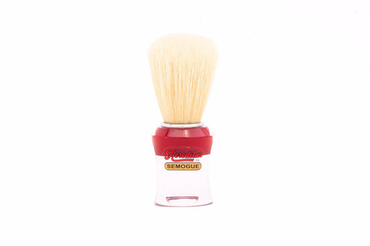 Semogue 610 Red Pure Boar Bristle Brush in Acrylic Handle