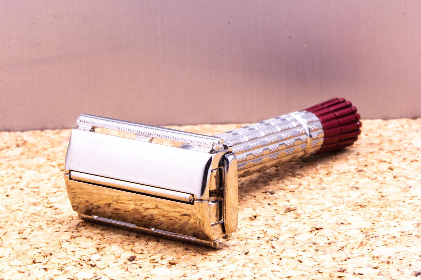 1958 D1 Gillette Heavy Red Tip Super Speed Safety Razor | Original Condition