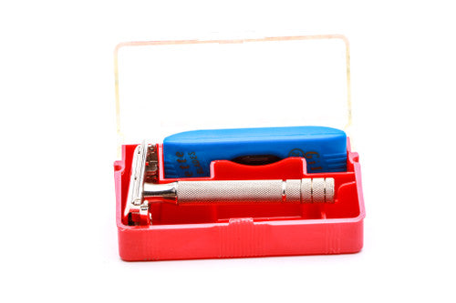 1940's Gillette Super Speed Double Edge Safety Razor with Original Box and Blade Bank