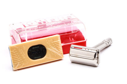 1940's Gillette TTO Super Speed Double Edge Safety Razor with Original Box and Blade Bank