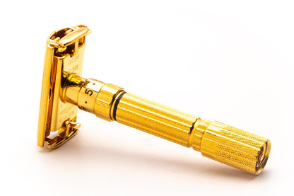 1958 D3 Gillette Fatboy Adjustable Double Edge Safety Razor | 24K Gold Revamp