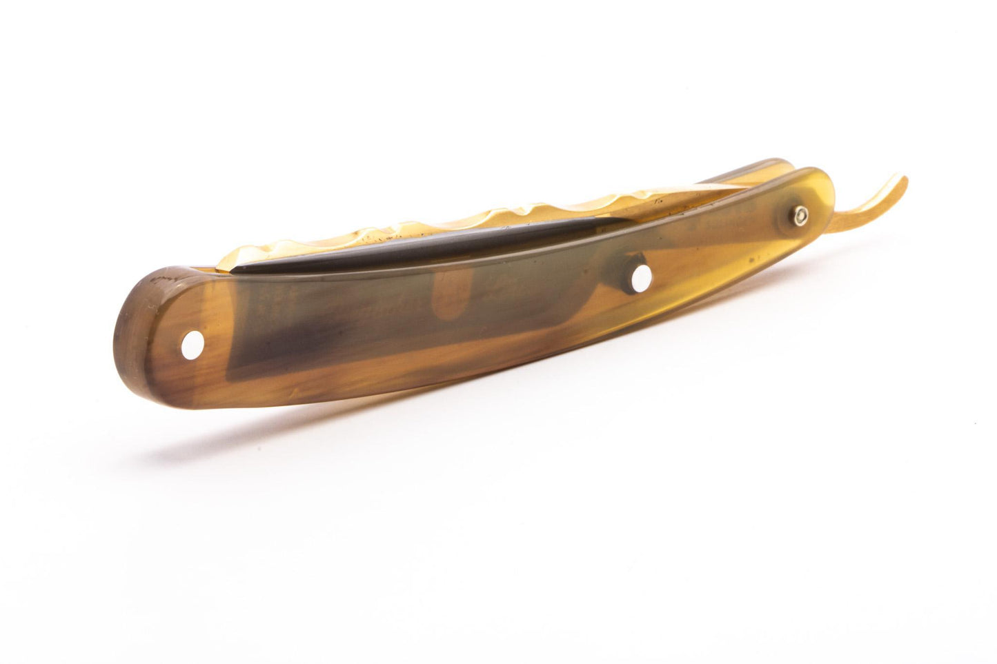 5/8" Dovo 3 Bergischer Lowe Straight Razor | Horn Scales