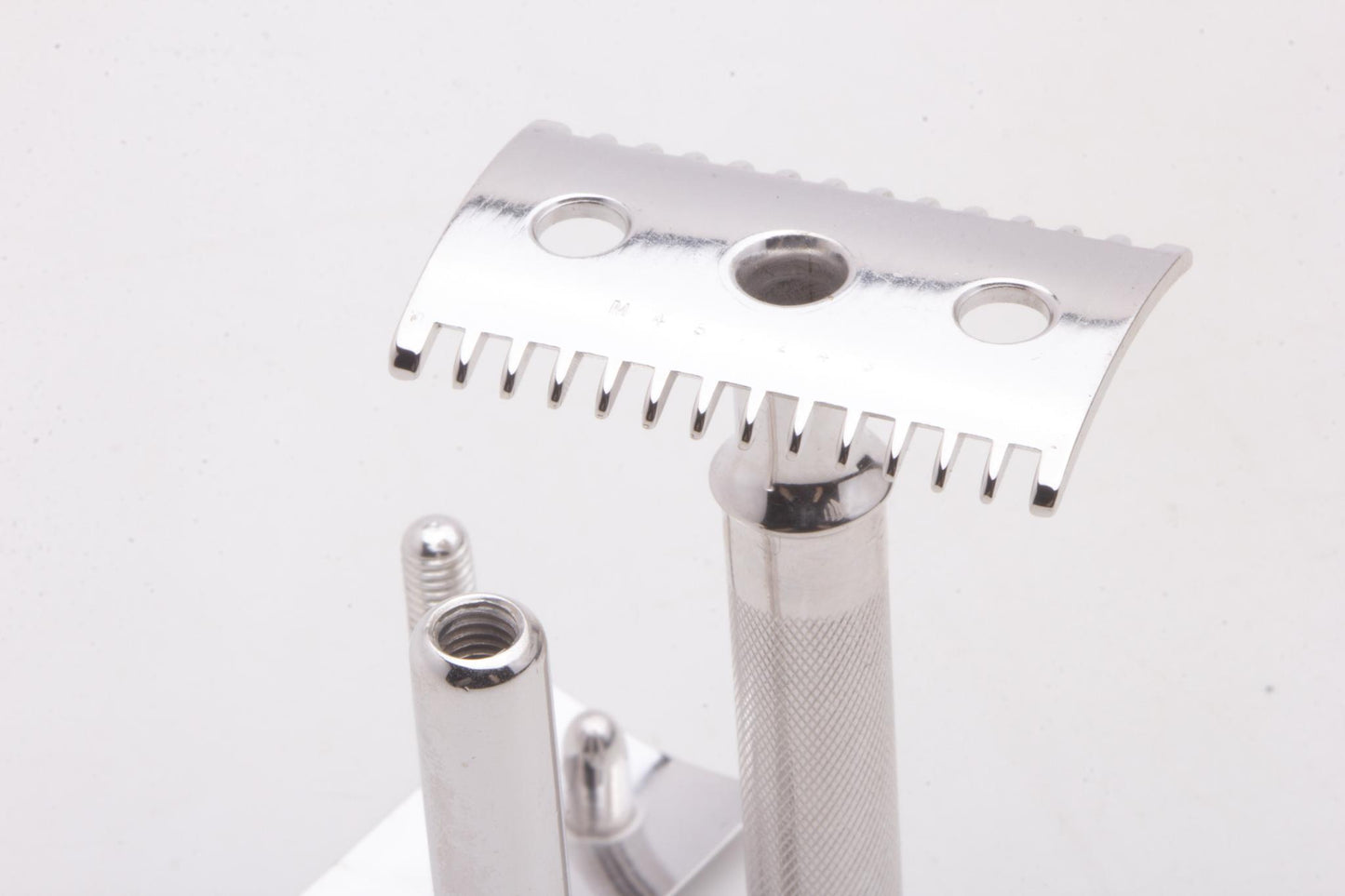 1920 Gillette Single Ring Double Edge Safety Razor Set With Original Case | Rhodium Revamp