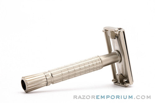 1960 F3 Gillette Flare Tip Double Edge Super Speed Safety Razor | Factory Nickel Revamp