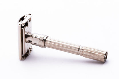 1968 Gillette Slim Adjustable DE Safety Razor Factory Nickel Revamp N1