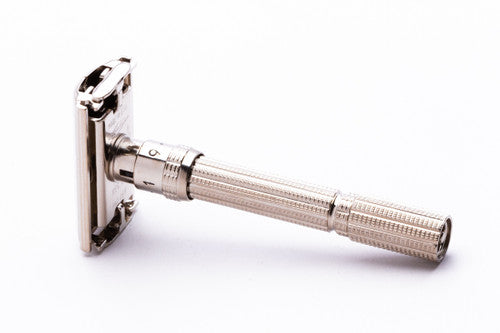 1968 Gillette Slim Adjustable DE Safety Razor Factory Nickel Revamp N1
