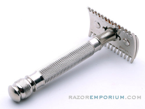 1930's Gillette Goodwill Short Comb Ball End Replica Handle Double Edge Safety Razor