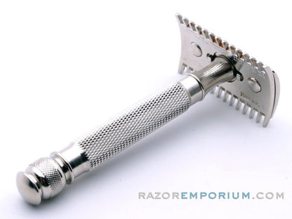 1930's Gillette Goodwill Short Comb Ball End Replica Handle Double Edge Safety Razor