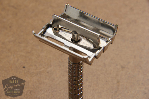 Gillette 1954 Flair Tip DE Super Speed Safety Razor Z3 * Nickel REVAMPED