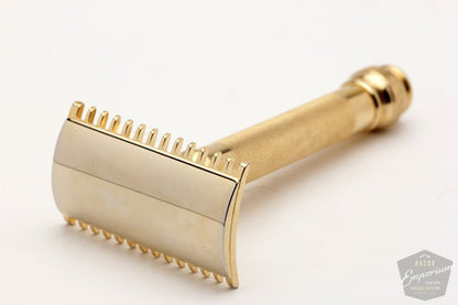 1910's Gillette Ball End Old Type Short Comb Safety Razor Gold