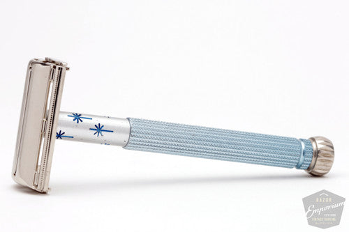 1969 Gillette O4 Blue Star Lady Gillette Double Edge Safety Razor