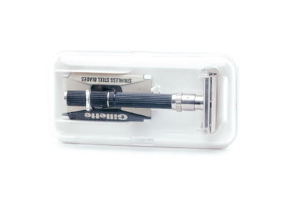 1973 Gillette T3 Super Adjustable 109 Safety Razor with Case