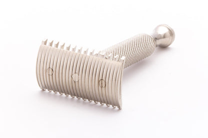 Unbranded Three Piece Open Comb Double Edge Safety Razor |  Factory Nickel Revamp