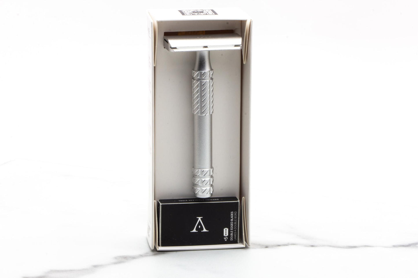 Ayslworth Razor | APEX-AL Double Edge Safety Razor - Aircraft Silver Predator