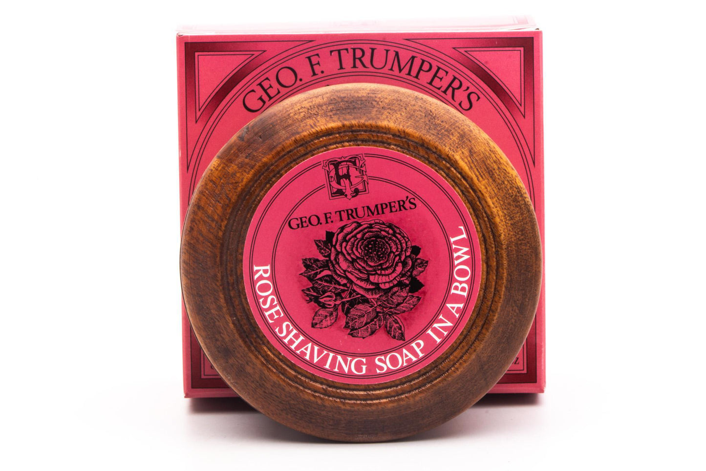 Geo F. Trumper | Rose Hard Shaving Soap in Wooden Bowl