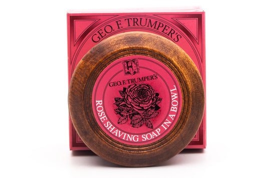 Geo F. Trumper | Rose Hard Shaving Soap in Wooden Bowl