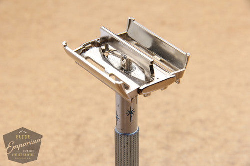 Gillette Razor Stars Gillette 1961 Blue Star Lady Gillette DE Safety Razor G2 – Razor Emporium