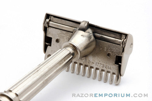1930's Gem Micromatic OC SE Safety Razor | Factory Nickel Revamp