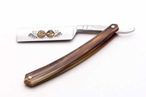 6/8" Thiers-Issard Medaille d'Or Alger Straight Razor | Blond Horn