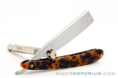 6/8" Joseph Rodgers & Sons Faux Tortoise Straight Razor | Sheffield, England