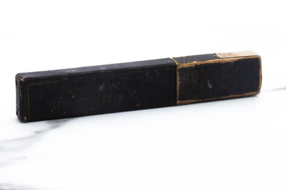 6/8" Vintage Restored Golden Rod Straight Razor With Coffin