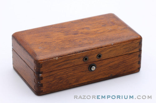 1922 Gillette New Improved Richwood Safety Razor Set - Gorgeous Patina