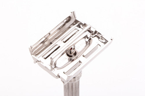 1967 M2 Gillette Slim Adjustable Double Edge Safety Razor | Factory Nickel Revamp