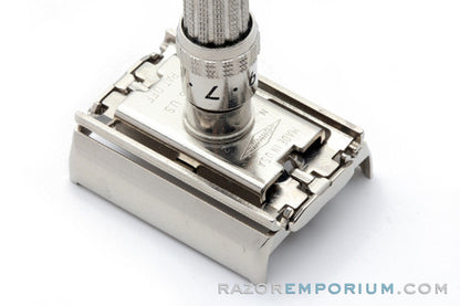 1968 Gillette Slim Adjustable DE Safety Razor N2 | Factory Nickel Revamp